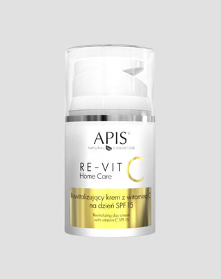 Rewitalizujący krem z witaminą C na dzień SPF 15 Re-Vit C Home Care Apis - 1