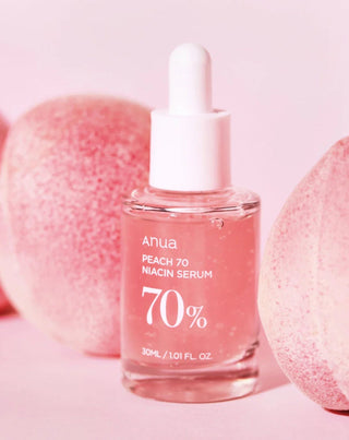 Rozjaśniające serum do twarzy z niacynamidem Peach 70% ANUA_3 - 4