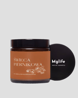 Mglife gingerbread canola wax candle with oils and 100% cotton wick - 3