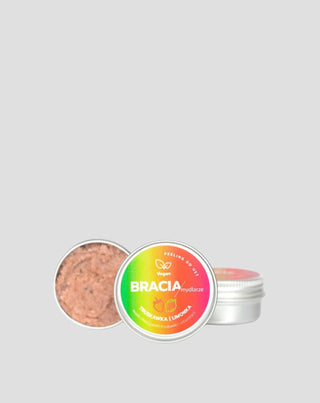 Strawberry and lime lip scrub with vitamin E moisturizing and smoothing Bracia Mydlarze_2 - 2