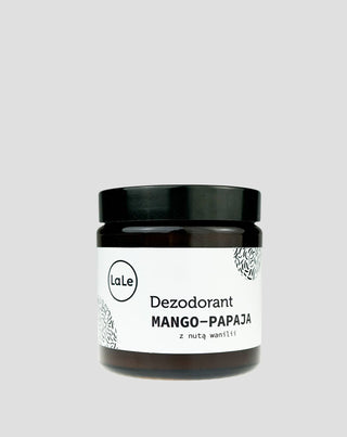 Ecological deodorant cream - Mango-papaya with a hint of vanilla providing long-lasting freshness La-Le - 1