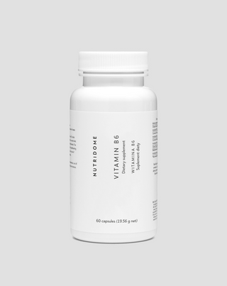 Vitamin B6 pyridoxine 6 mg capsules, nervous system and hormonal activity regulation 60 pcs Nutridome - 1