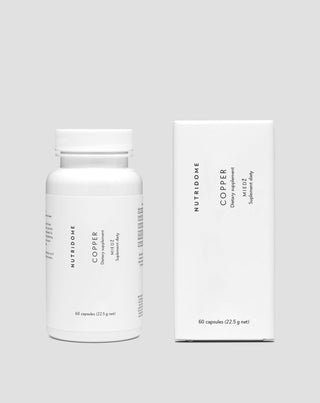 Copper capsules, supplement for immunity, hair pigmentation, and antioxidant protection, Nutridome 60 pcs. - 2
