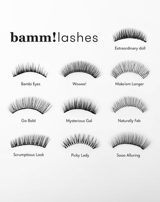 Bamm!Lashes Picky Lady 2D false eyelashes for repeated use light and soft - 6