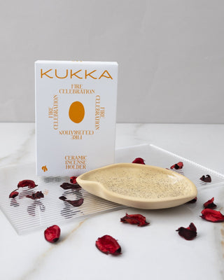 Kukka Palo Santo handmade ceramic coaster - 4
