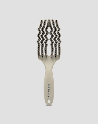 Nutridome hairbrush with natural bristles in grey-brown taupe - 1
