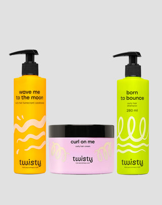 Twisty Hair Care & Styling Set for Curly and Wavy Hair - 1