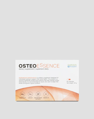 Dietary supplement supporting bone health and proper bone density Osteoessence Gardenpharm 60 capsules - 1