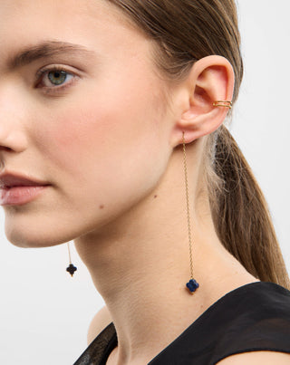 Set of gold-plated earrings with lapis lazuli in stainless steel Mys_1 - 2