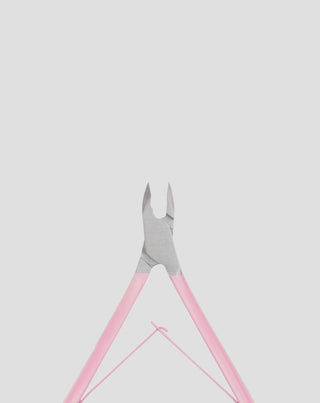 You Beauty professional 5mm cuticle clippers with satin pink handle - 2