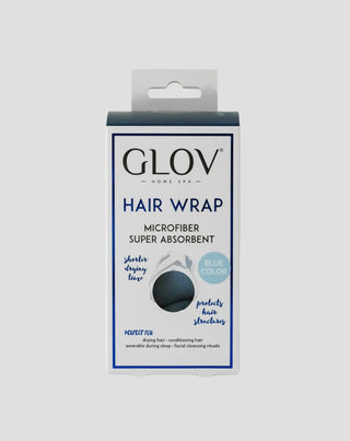 Blue Hair Wrap Turban for Faster Drying Time, Suitable for All Hair Types Hair Wrap Glov - 2