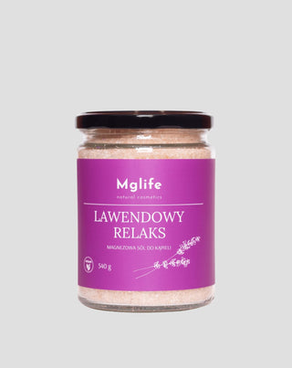 Magnesium Bath Salt with Epsom Salt and Essential Oil Lavender Relaxation Mglife - 1