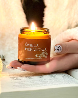 Mglife gingerbread canola wax candle with oils and 100% cotton wick - 2