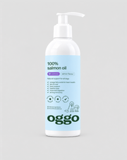Salmon Oil 100% complementary feed for dogs for immunity and energy Oggo 250 ml