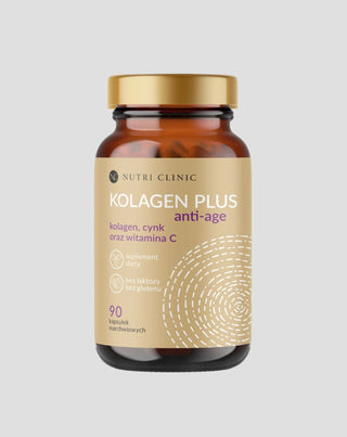 Collagen plus anti-age capsules with collagen, zinc, and vitamin C Nutri Clinic 90 capsules - 1