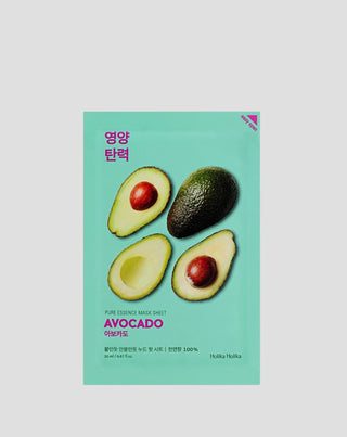 Cotton Sheet Mask with Avocado Extract Pure Essence Holika Holika - 1