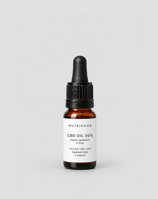 CBD oil 30% drops, broad spectrum, THC-free, with CBG and CBN, Nutridome - 1