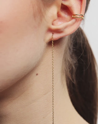 Gold-plated earrings with natural stones lapis lazuli earring set Mys - 6