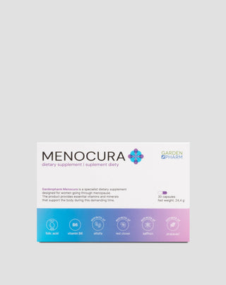 Dietary supplement to relieve menopause symptoms Menocura Gardenpharm 30 capsules - 1