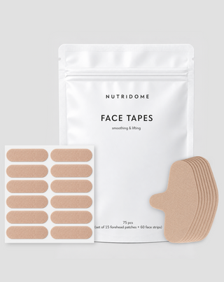 Smoothing and lifting face tapes 75 pieces Nutridome - 1