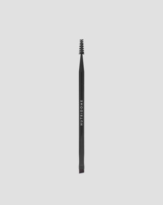 Nutridome eyebrow brush with an angled tip and a combing brush - 1