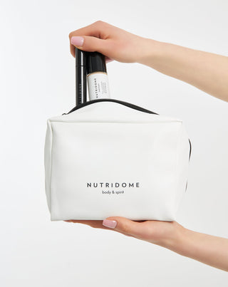 Nutridome spacious cosmetic bag made of artificial leather - 2