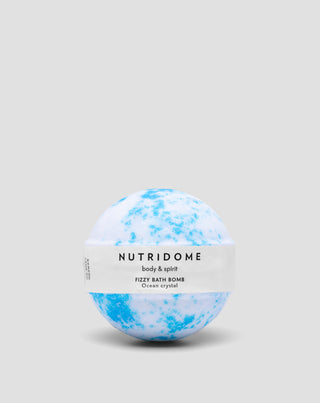 Sparkling bath ball with nourishing oils to moisturize the skin Nutridome Oceanic Crystal - 1
