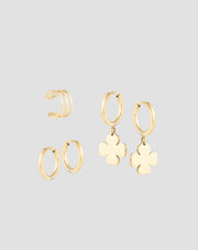 Set of gold-plated stainless steel earrings Mys_3