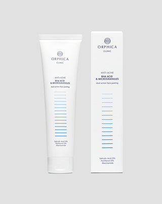 Face peeling for acne-prone skin with niacinamide, panthenol, BHA, and microbeads Anti-Acne Orphica Clinic 100 ml - 4