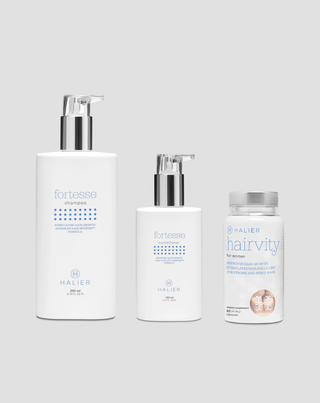 Set for strengthening, reducing hair loss, and promoting hair growth for women – Halier - 1